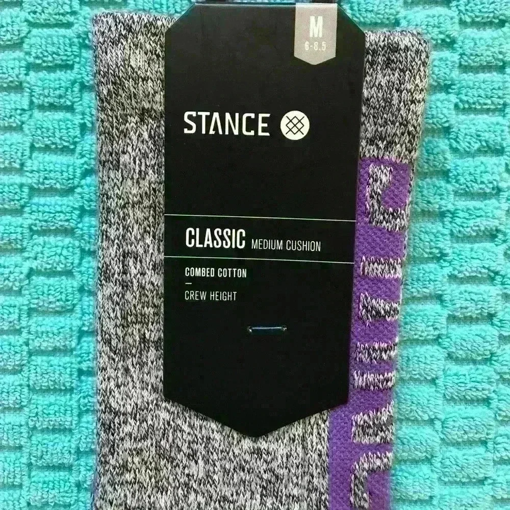 Stance men’s crew socks medium heather grey